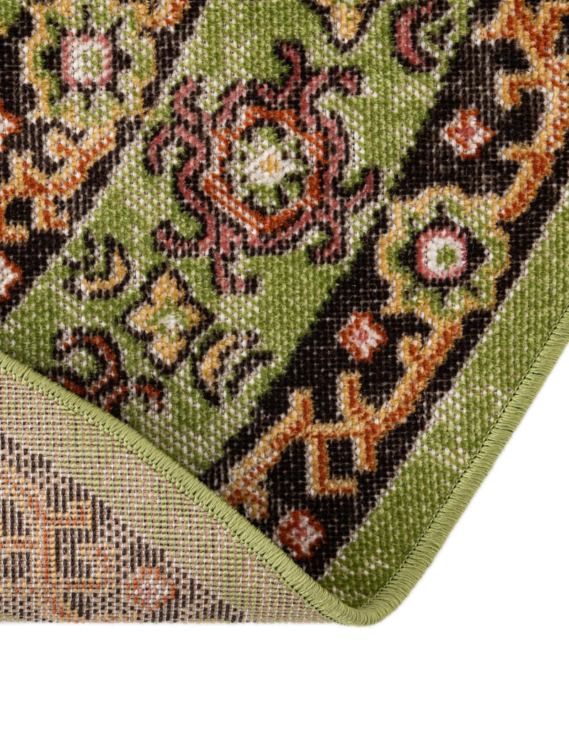 Geneva Terrace Collection Area Rug - Nyon Round Green lifestyle 47