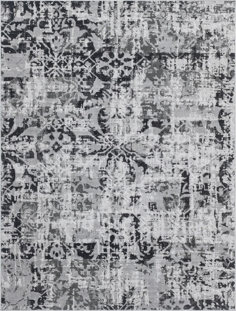 Geneva Terrace Collection Area Rug - Morges Rectangle Gray lifestyle 3
