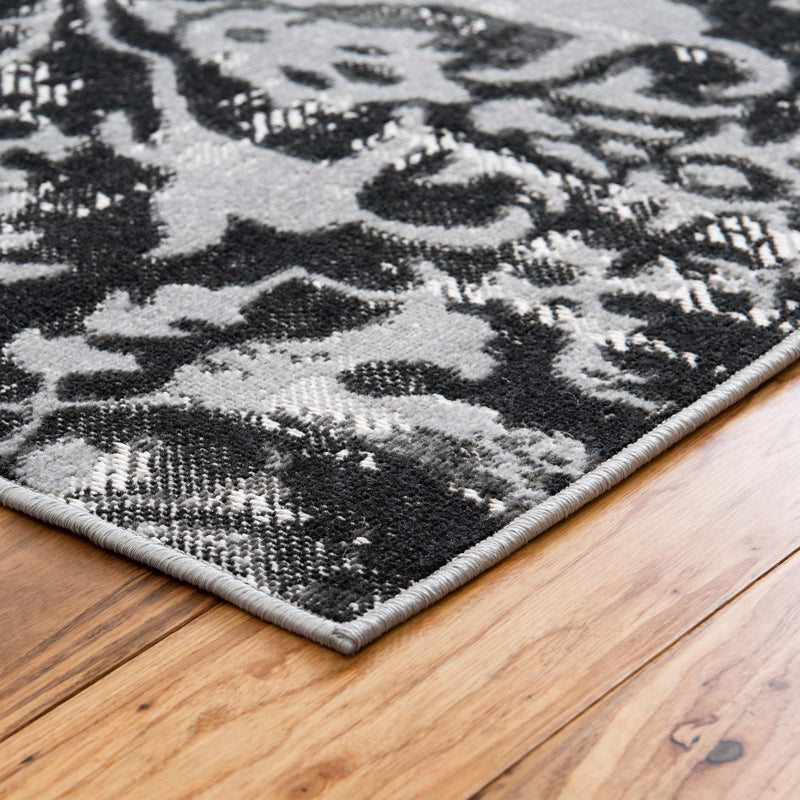 Geneva Terrace Collection Area Rug - Morges Rectangle Gray lifestyle 10