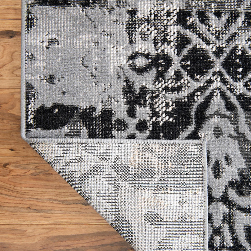 Geneva Terrace Collection Area Rug - Morges Rectangle Gray lifestyle 12