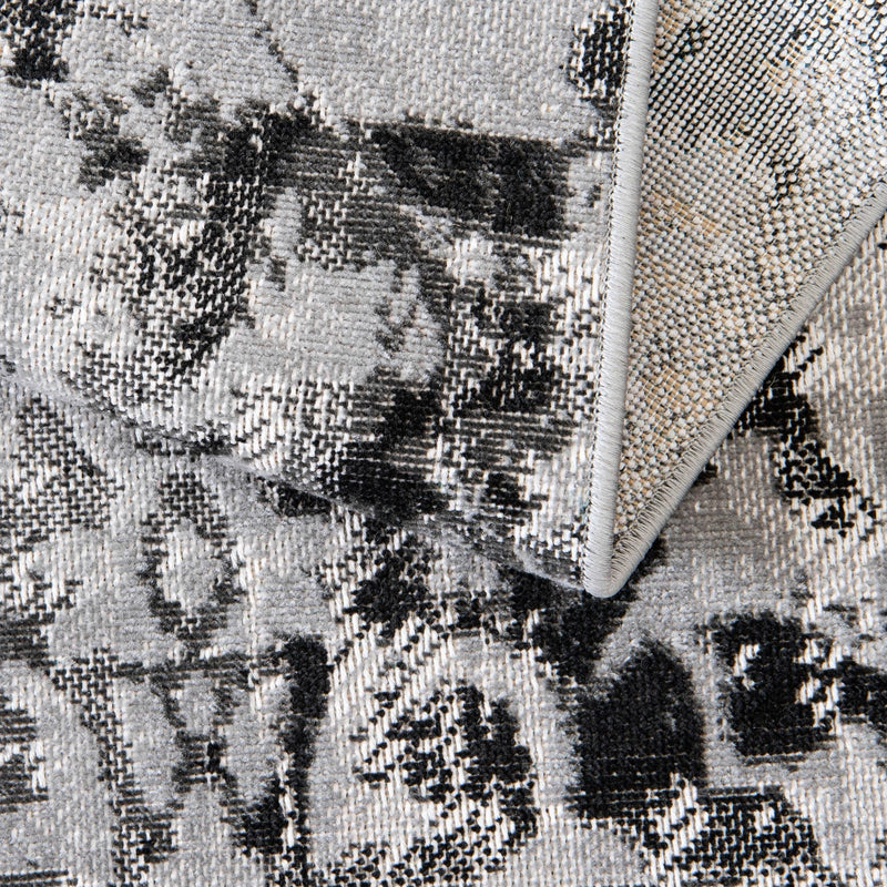 Geneva Terrace Collection Area Rug - Morges Rectangle Gray lifestyle 14