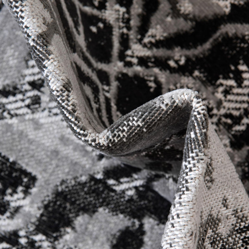 Geneva Terrace Collection Area Rug - Morges Rectangle Gray lifestyle 16