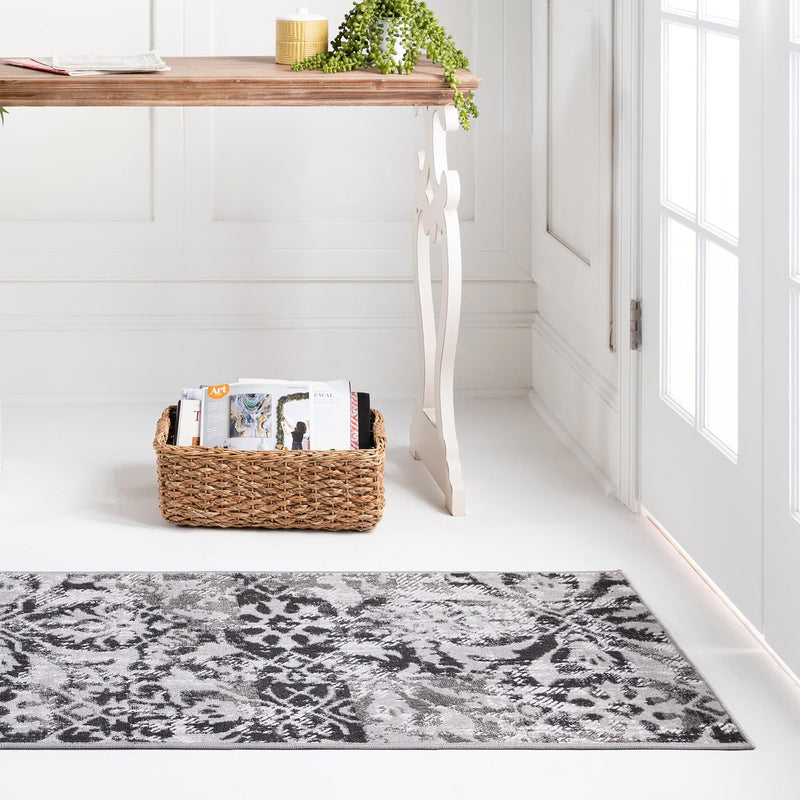 Geneva Terrace Collection Area Rug - Morges Runner Gray lifestyle 47
