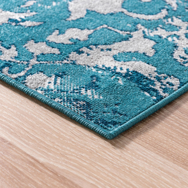 Geneva Terrace Collection Area Rug - Morges Rectangle Blue lifestyle 9