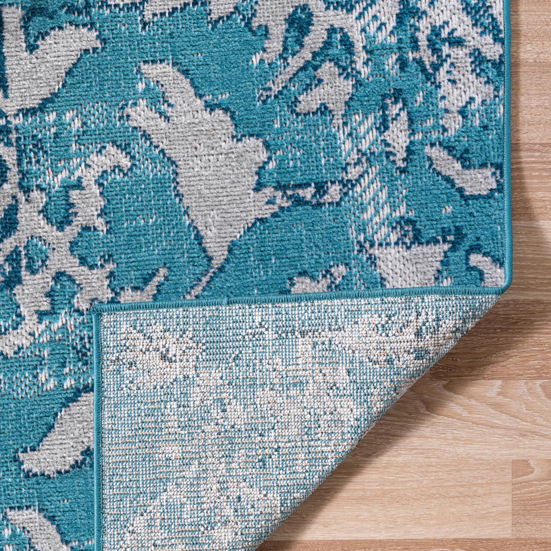Geneva Terrace Collection Area Rug - Morges Rectangle Blue lifestyle 11