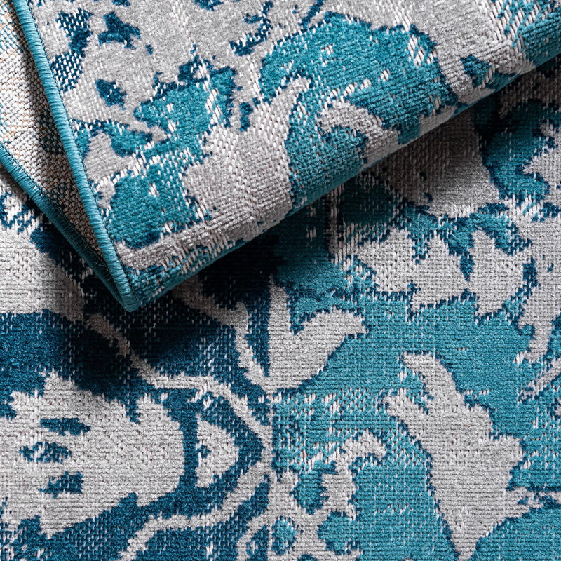 Geneva Terrace Collection Area Rug - Morges Rectangle Blue lifestyle 13