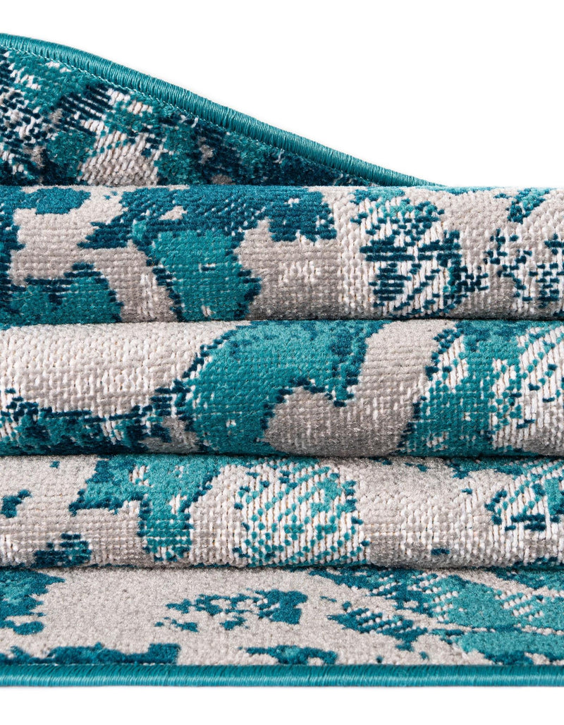 Geneva Terrace Collection Area Rug - Morges Rectangle Blue lifestyle 41