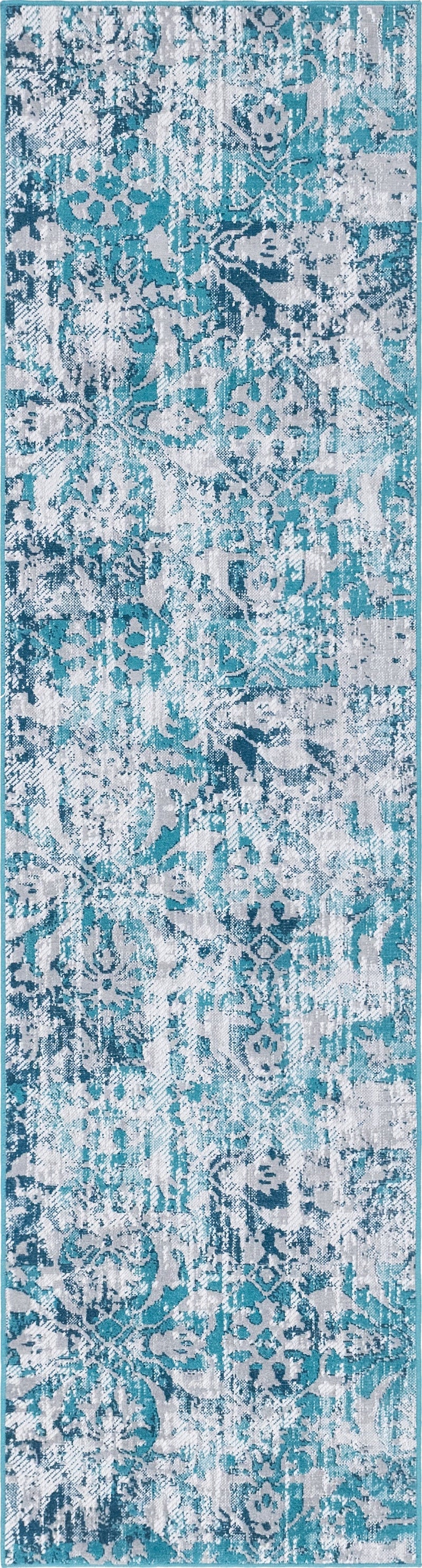 Geneva Terrace Collection Area Rug - Morges Runner Blue lifestyle 17