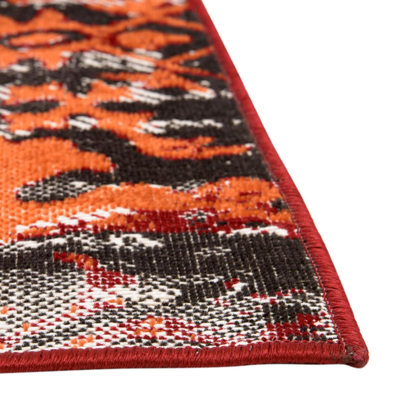 Geneva Terrace Collection Area Rug - Morges Rectangle Rust Red lifestyle 21