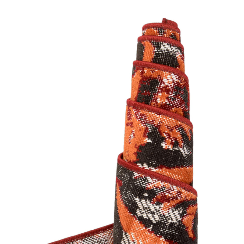 Geneva Terrace Collection Area Rug - Morges Rectangle Rust Red lifestyle 27