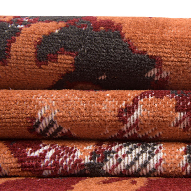 Geneva Terrace Collection Area Rug - Morges Rectangle Rust Red lifestyle 30