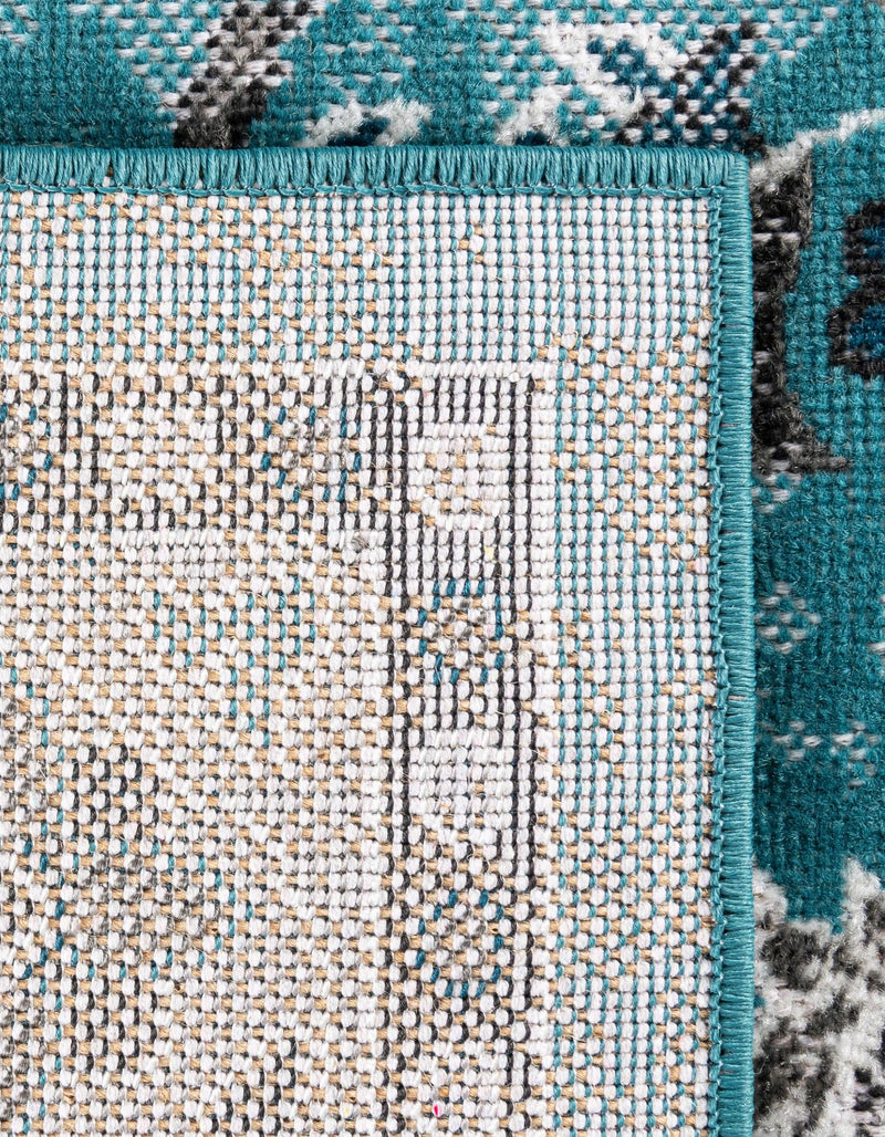 Geneva Terrace Collection Area Rug - Yverdon Rectangle Blue lifestyle 37
