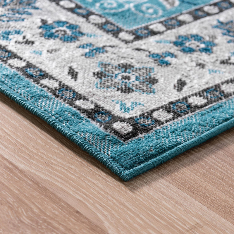 Geneva Terrace Collection Area Rug - Yverdon Runner Blue lifestyle 53