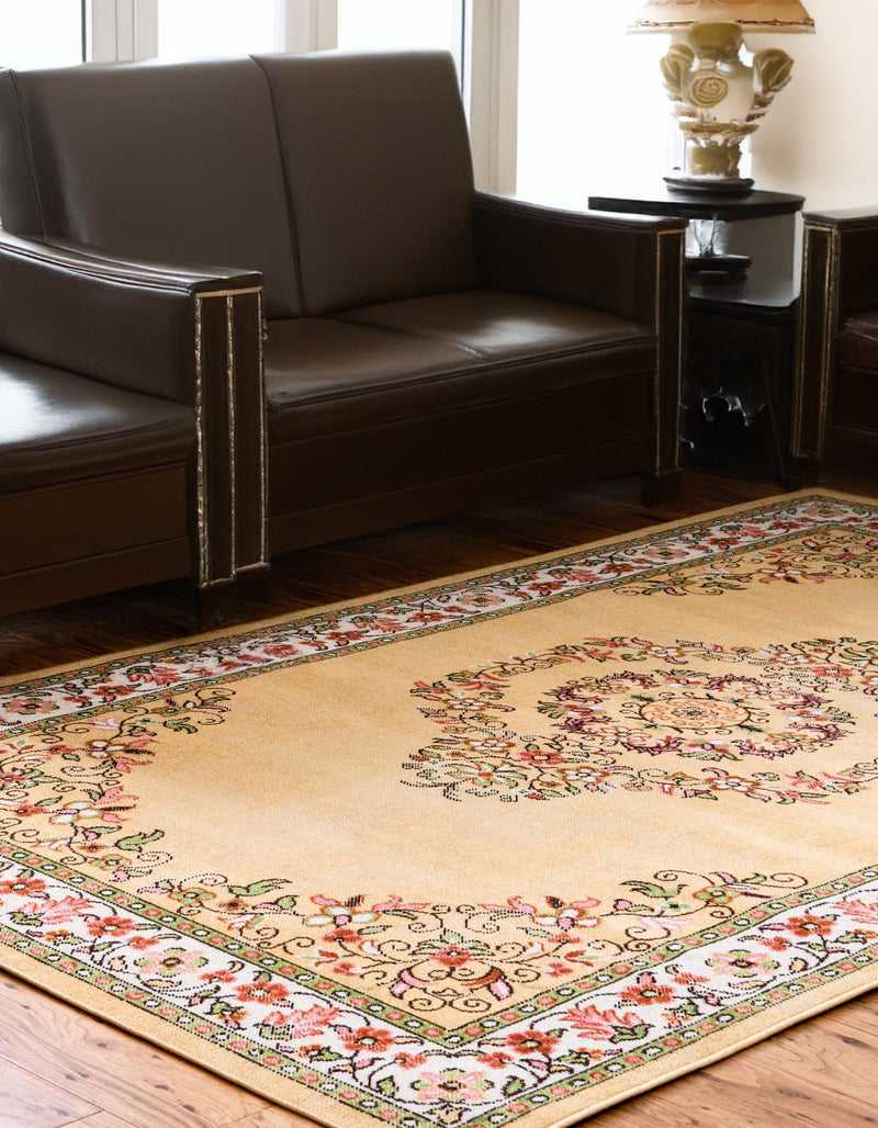 Geneva Terrace Collection Area Rug - Yverdon Rectangle Yellow lifestyle 21