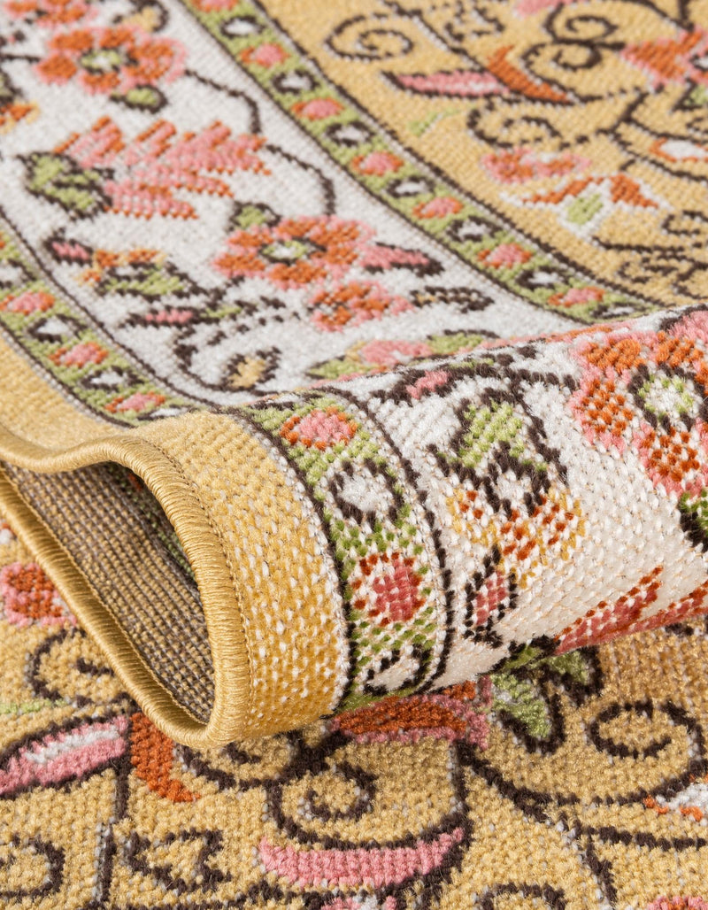 Geneva Terrace Collection Area Rug - Yverdon Rectangle Yellow lifestyle 29