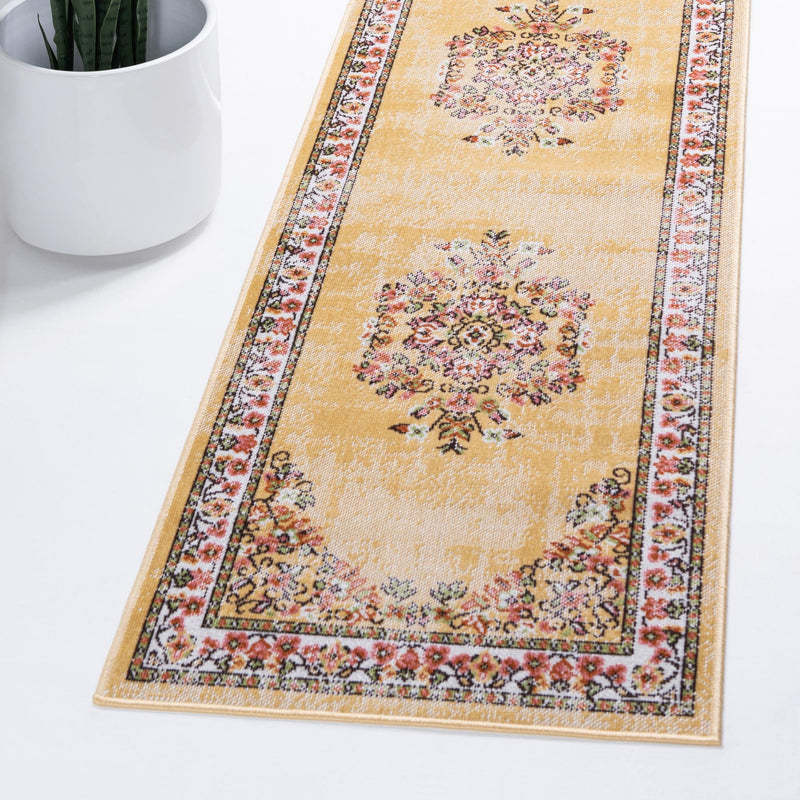 Geneva Terrace Collection Area Rug - Yverdon Runner Yellow lifestyle 68