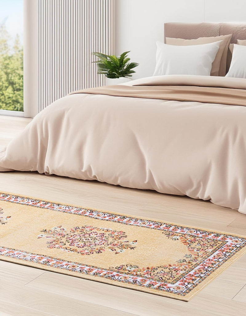 Geneva Terrace Collection Area Rug - Yverdon Runner Yellow lifestyle 98