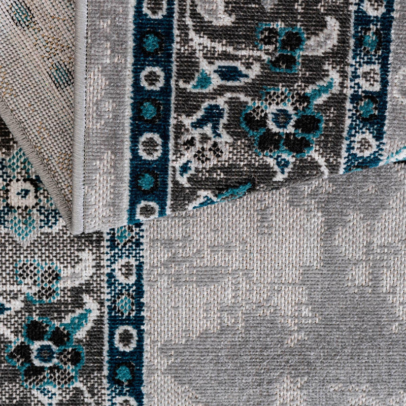 Geneva Terrace Collection Area Rug - Yverdon Rectangle Gray lifestyle 30