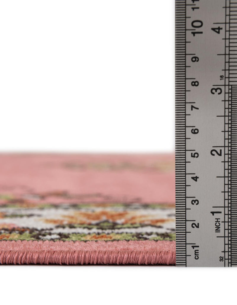 Geneva Terrace Collection Area Rug - Yverdon Rectangle Rose lifestyle 9