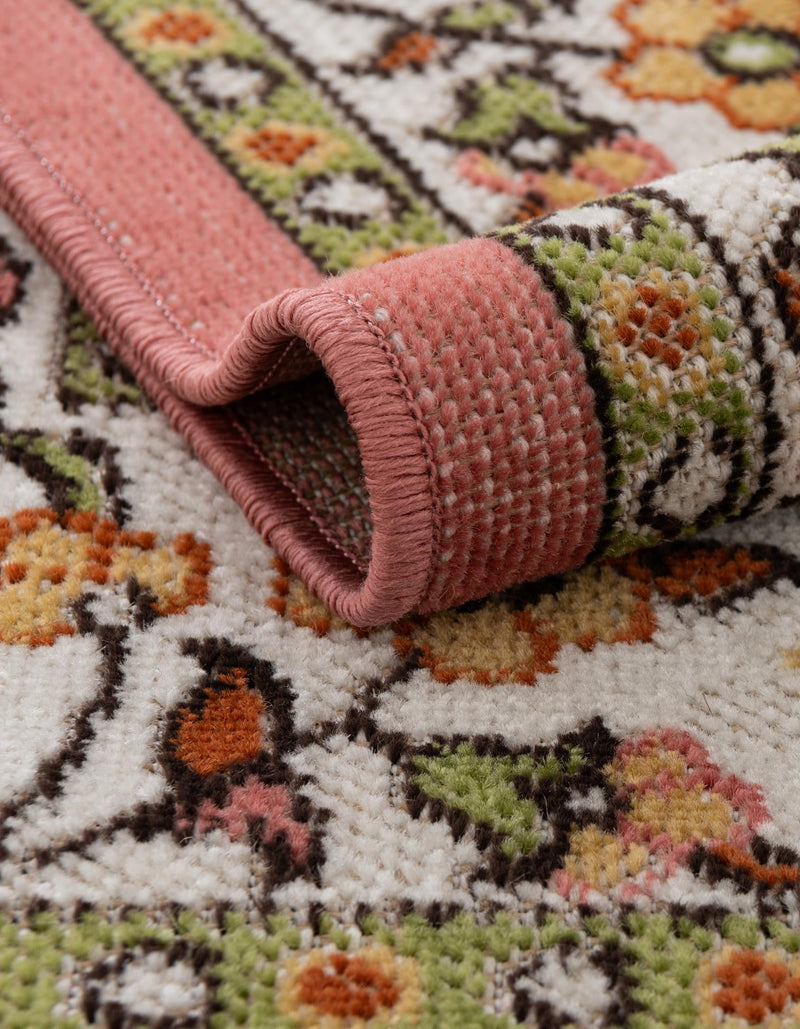 Geneva Terrace Collection Area Rug - Yverdon Rectangle Rose lifestyle 11