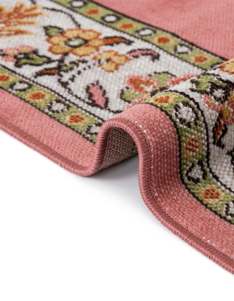 Geneva Terrace Collection Area Rug - Yverdon Rectangle Rose lifestyle 18