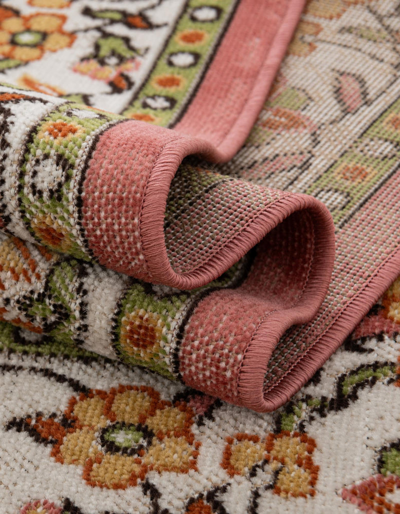 Geneva Terrace Collection Area Rug - Yverdon Rectangle Rose lifestyle 22