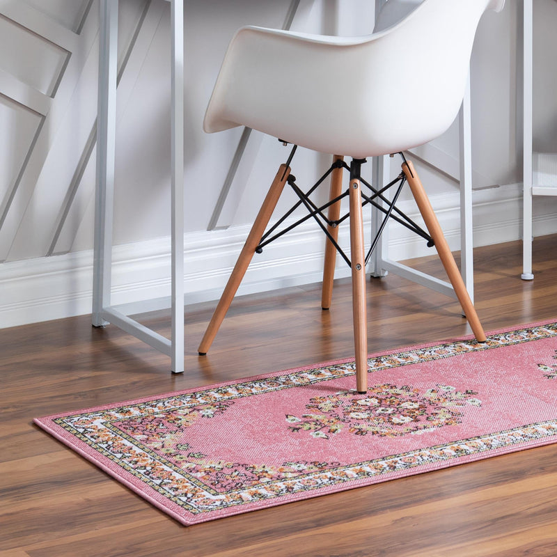 Geneva Terrace Collection Area Rug - Yverdon Runner Rose lifestyle 38