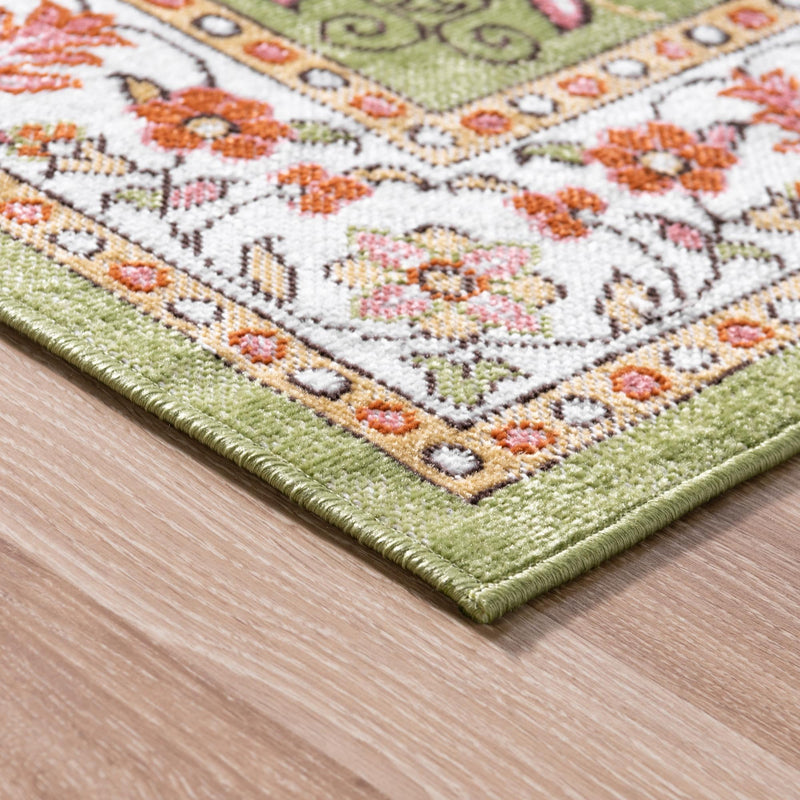 Geneva Terrace Collection Area Rug - Yverdon Rectangle Green lifestyle 10