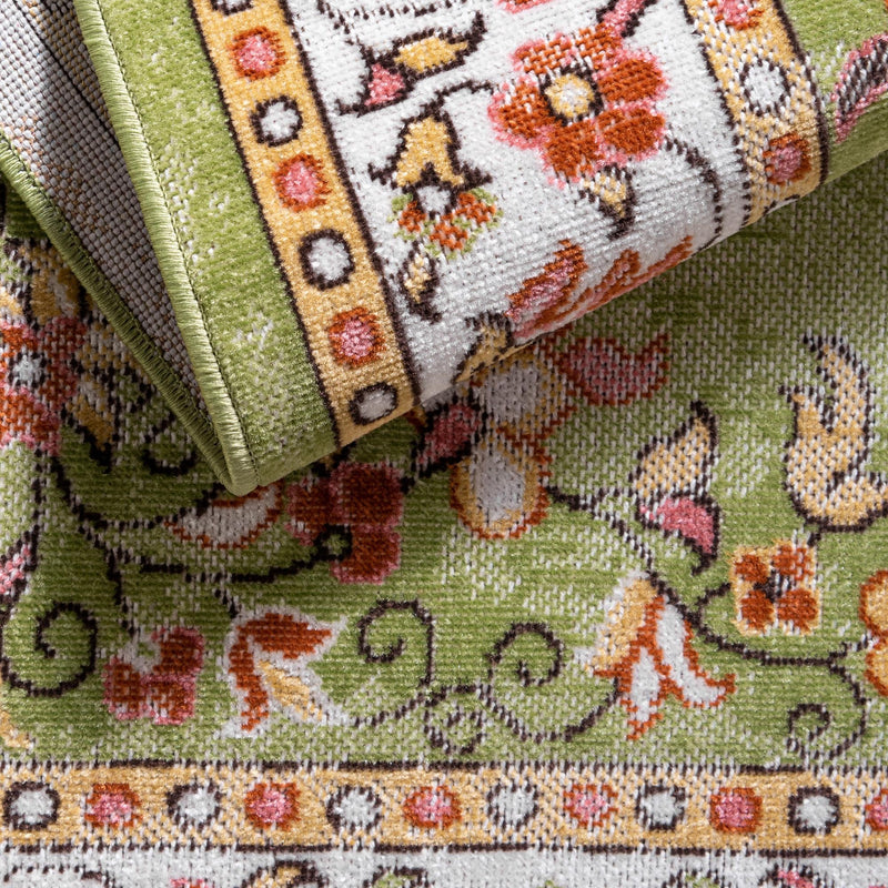 Geneva Terrace Collection Area Rug - Yverdon Rectangle Green lifestyle 14