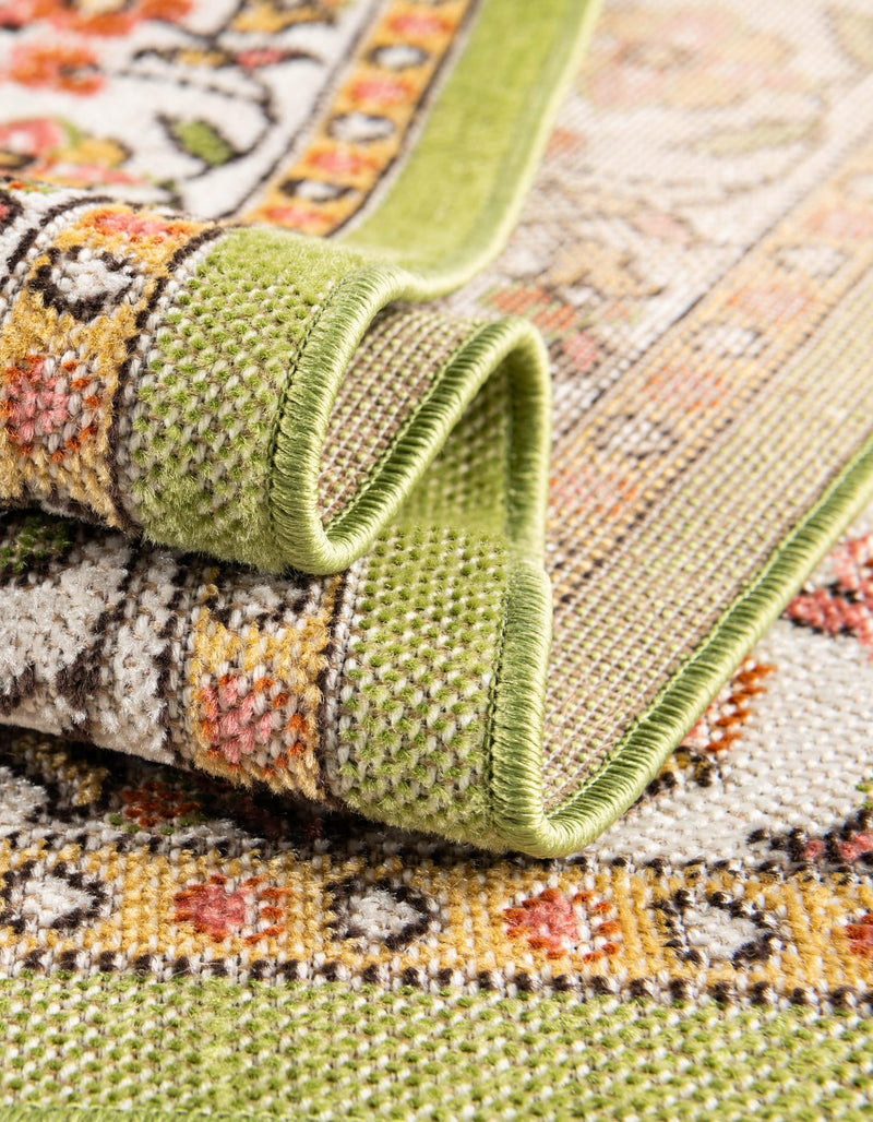 Geneva Terrace Collection Area Rug - Yverdon Rectangle Green lifestyle 52
