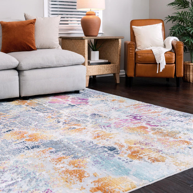 Santa Monica Sands Collection Area Rug - Pacific Rectangle Multi lifestyle 17