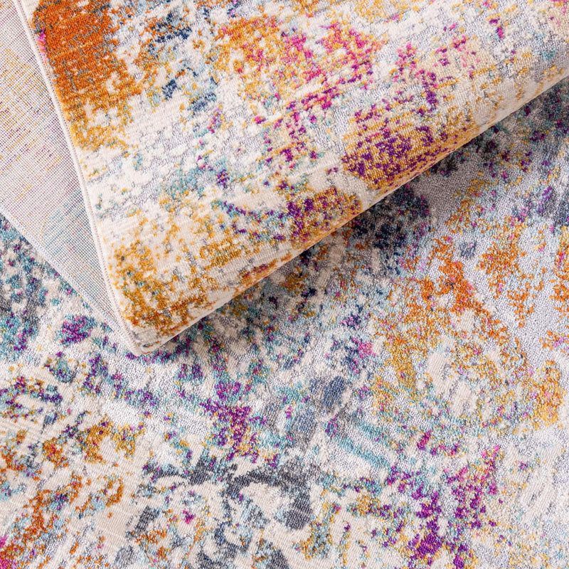Santa Monica Sands Collection Area Rug - Pacific Round Multi lifestyle 47