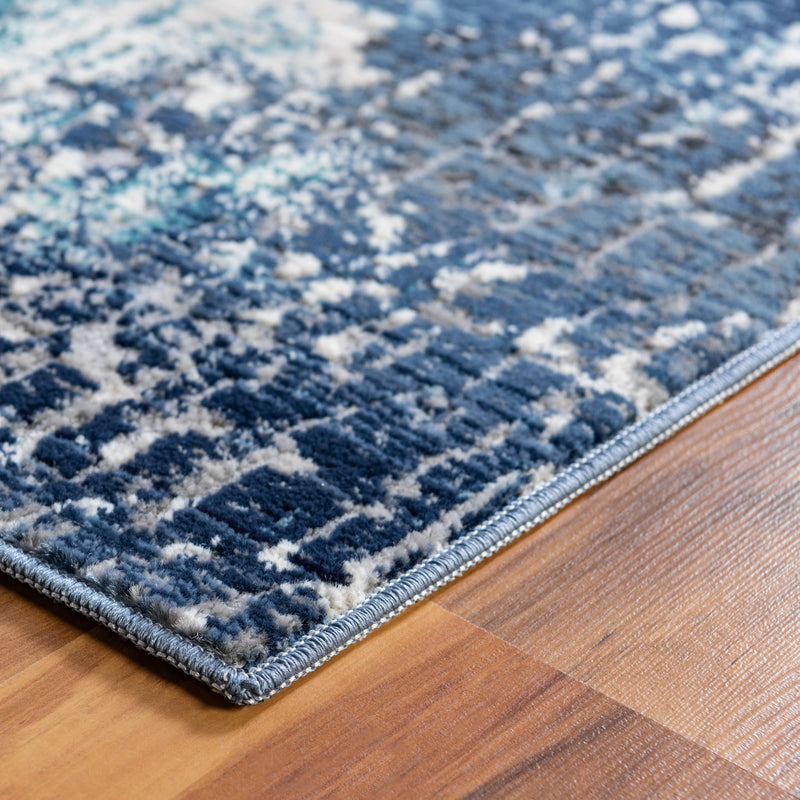 Santa Monica Sands Collection Area Rug - Pacific Rectangle Blue lifestyle 10