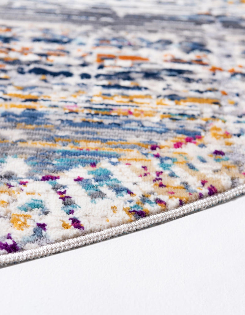 Santa Monica Sands Collection Area Rug - Palisades Round Multi lifestyle 34