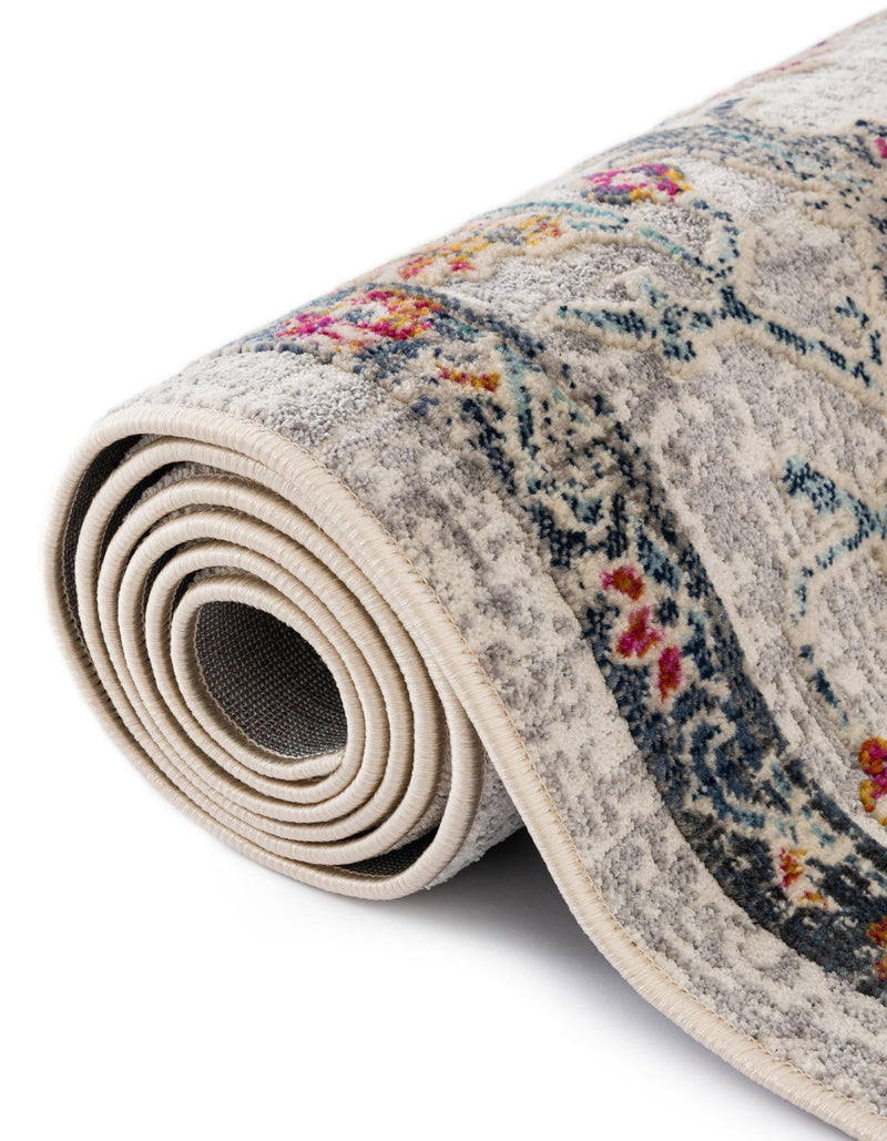 Prague Tapestry Collection Area Rug - Moravia Rectangle Ivory lifestyle 23