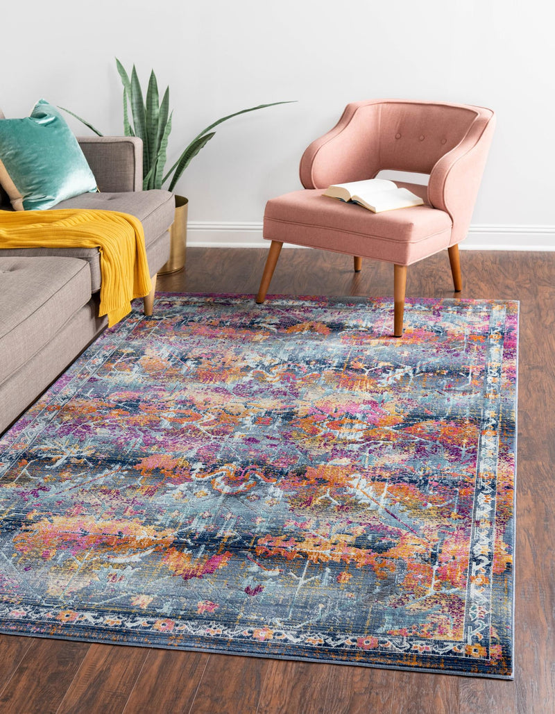 Prague Tapestry Collection Area Rug - Moravia Rectangle Red lifestyle 8