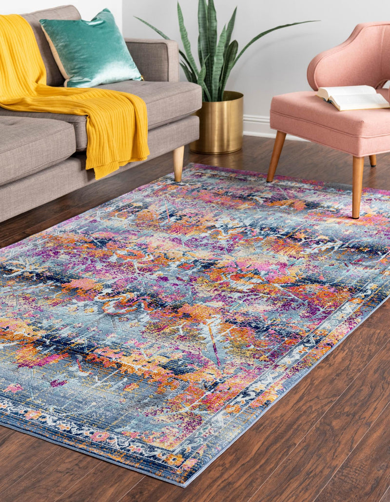Prague Tapestry Collection Area Rug - Moravia Rectangle Red lifestyle 11