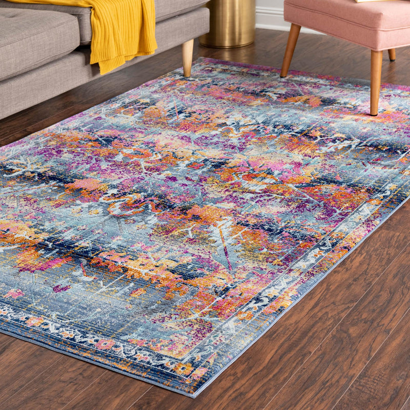 Prague Tapestry Collection Area Rug - Moravia Rectangle Red lifestyle 35