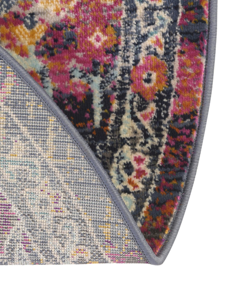 Prague Tapestry Collection Area Rug - Moravia Round Red lifestyle 65