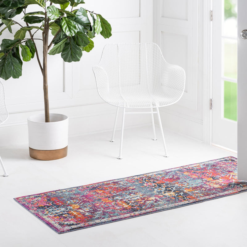 Prague Tapestry Collection Area Rug - Moravia Runner Red lifestyle 42