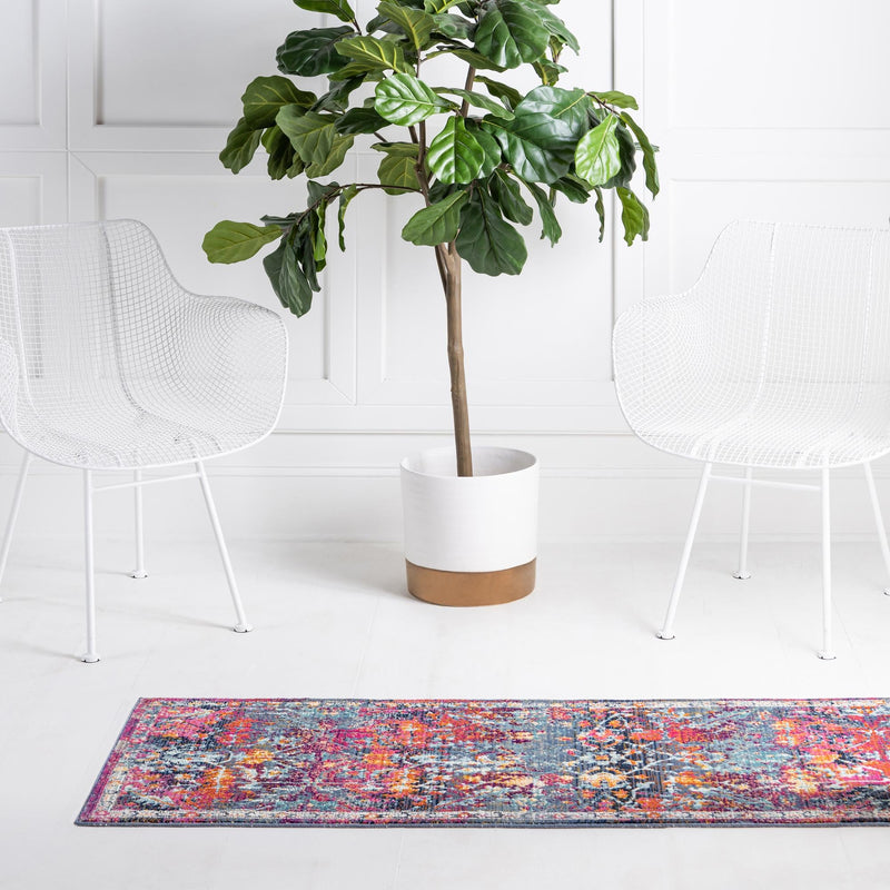 Prague Tapestry Collection Area Rug - Moravia Runner Red lifestyle 46