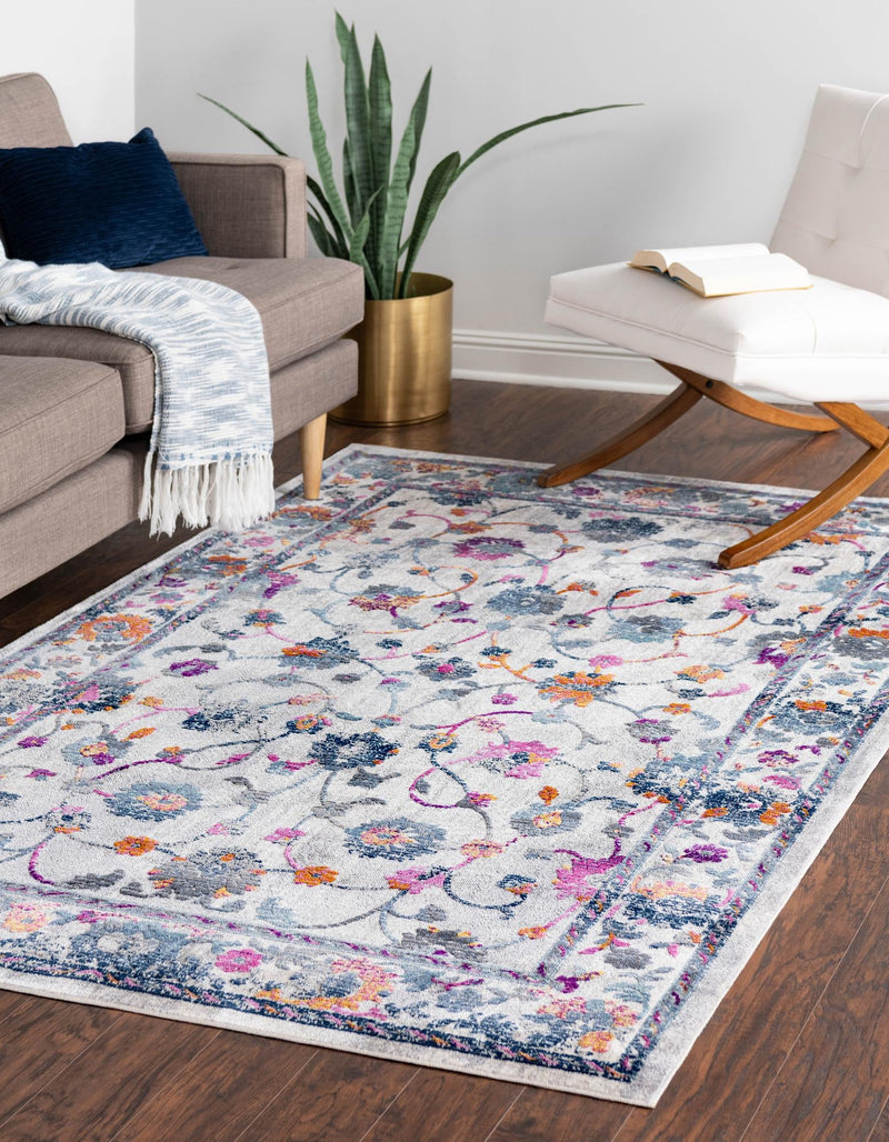 Prague Tapestry Collection Area Rug - Vysehrad Rectangle Ivory lifestyle 4