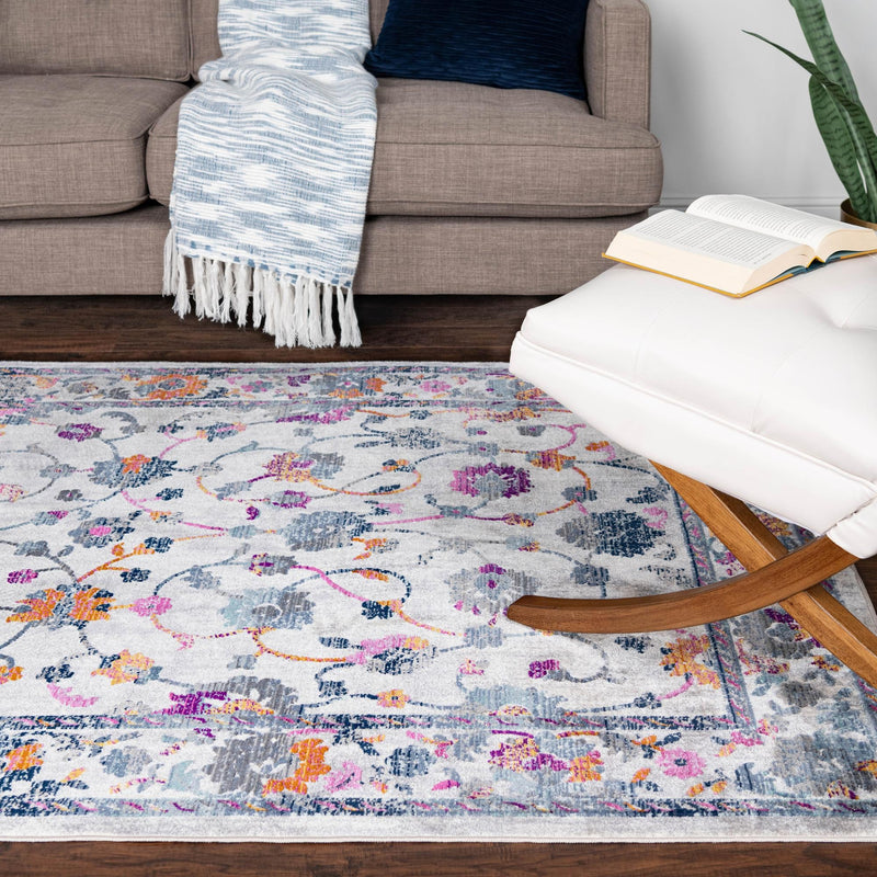 Prague Tapestry Collection Area Rug - Vysehrad Rectangle Ivory lifestyle 15