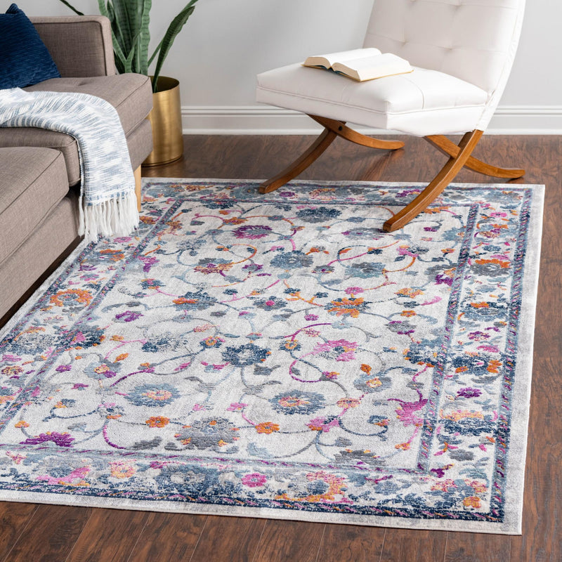 Prague Tapestry Collection Area Rug - Vysehrad Rectangle Ivory lifestyle 16