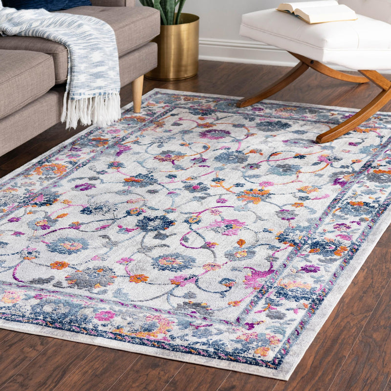 Prague Tapestry Collection Area Rug - Vysehrad Rectangle Ivory lifestyle 17