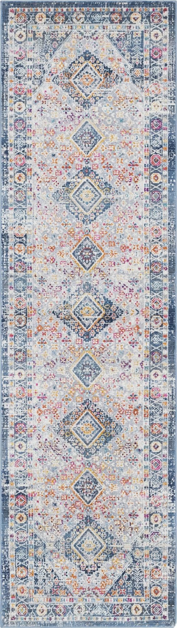 Prague Tapestry Collection Area Rug - Sumava Runner Light Gray lifestyle 36