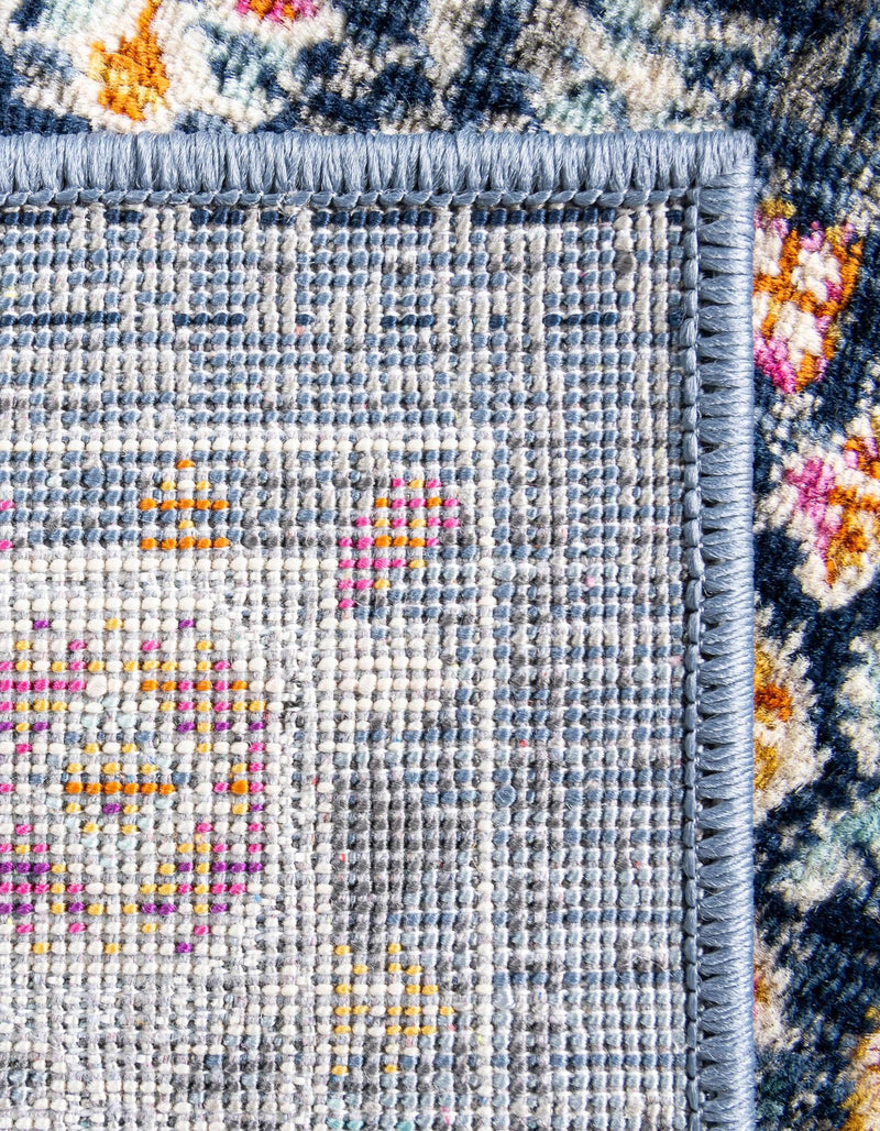 Prague Tapestry Collection Area Rug - Sumava Rectangle Blue lifestyle 19