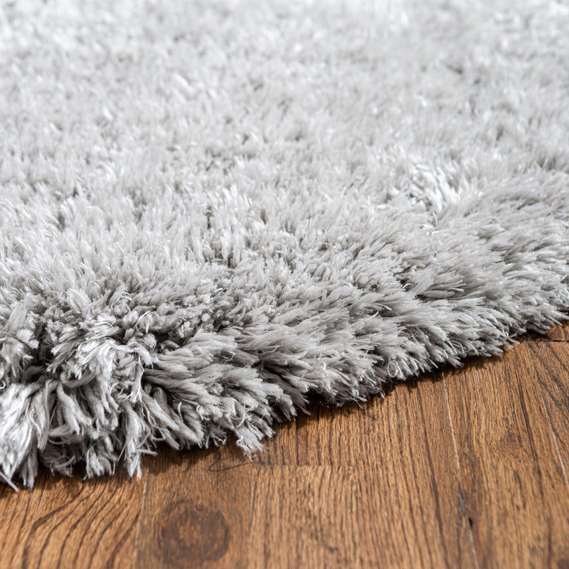 Eternal Plush Oasis Collection Area Rug - Tranquility (Ash) Round Ash lifestyle 15