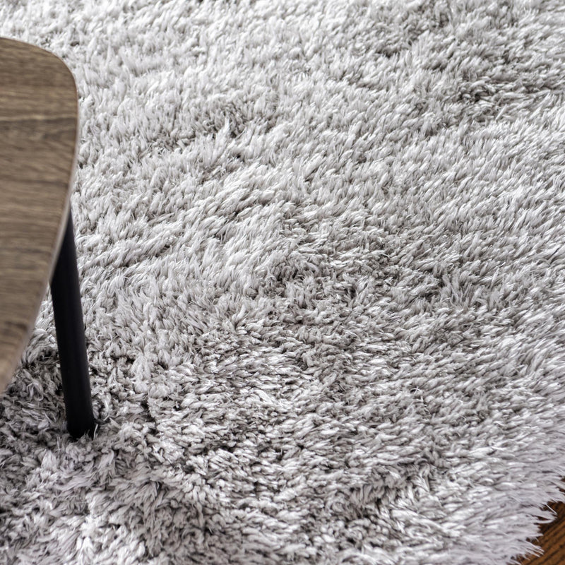 Eternal Plush Oasis Collection Area Rug - Tranquility (Ash) Round Ash lifestyle 18