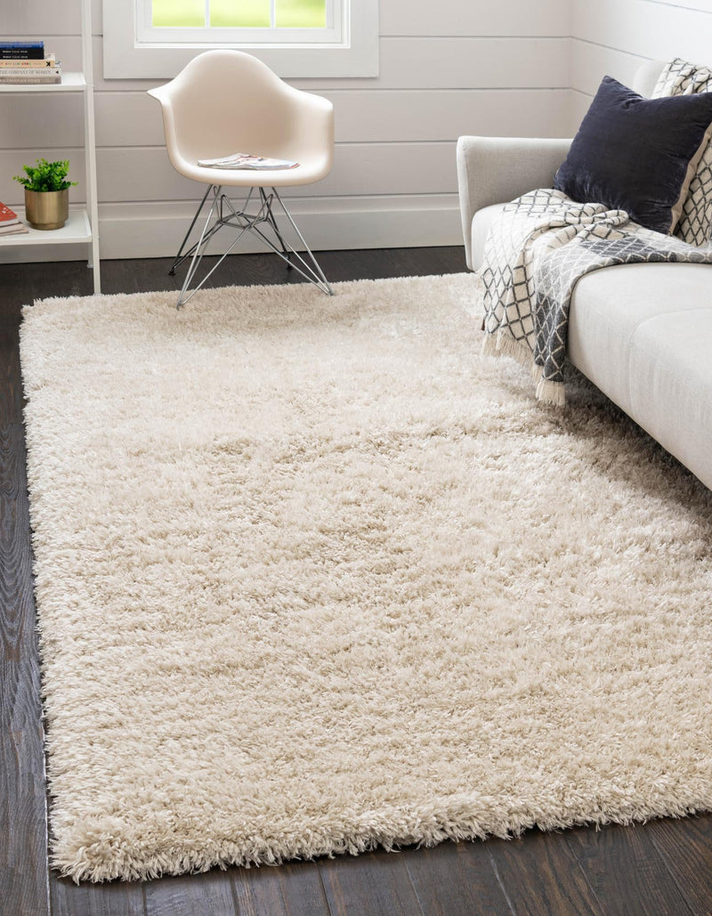 Eternal Plush Oasis Collection Area Rug - Tranquility (Linen) Rectangle Linen lifestyle 2